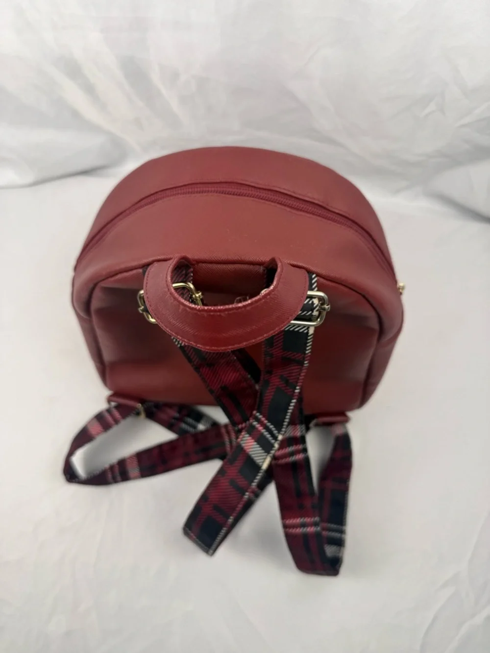 Bioworld Harry Potter Mini Backpack Hogwarts Red Plaid Straps - Picture 3 of 12